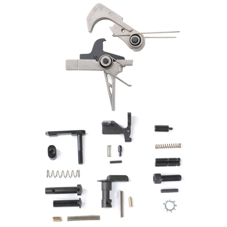 AT3 Tactical Enhanced Lower Parts Kit with Flat Face Nickel Teflon Trigger