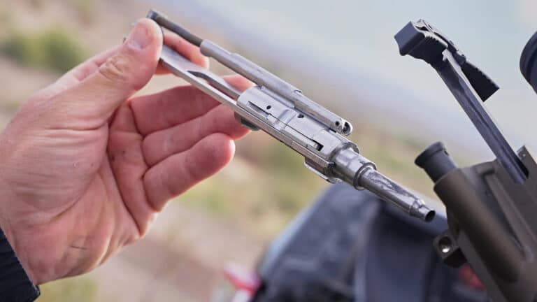 Simply Pull out Your 5.56 BCG and Drop the 22 Conversion in!