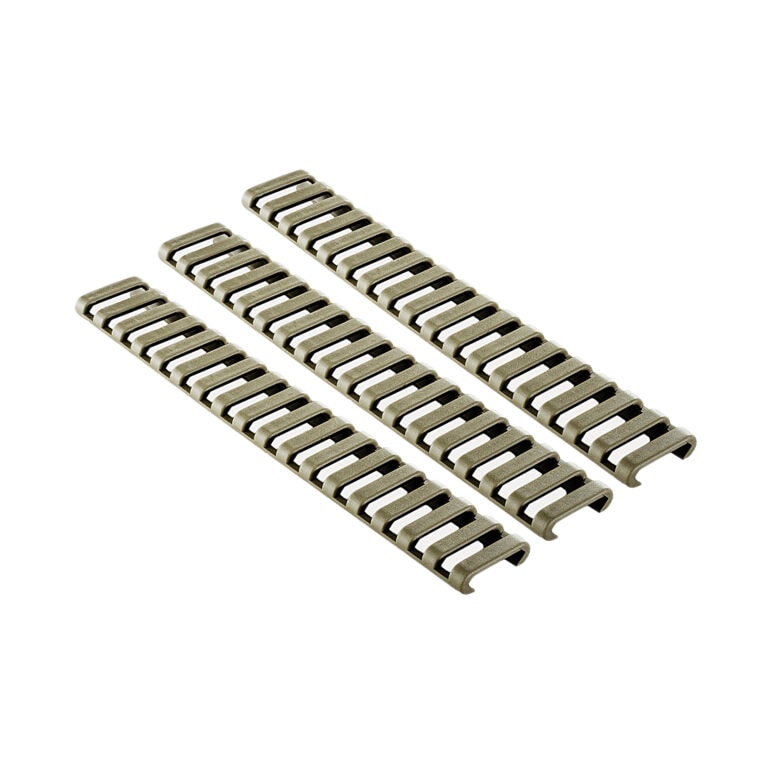 Ergo Picatinny 18 Slot Rubber Rail Protector - 3 Pack - Various Colors