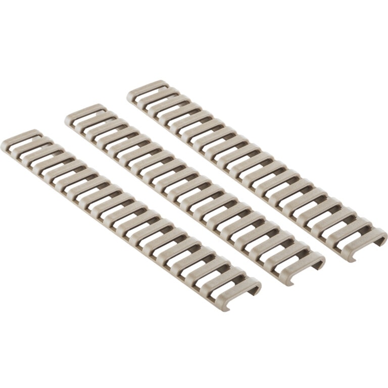 Ergo Picatinny 18 Slot Rubber Rail Protector - 3 Pack - Various Colors