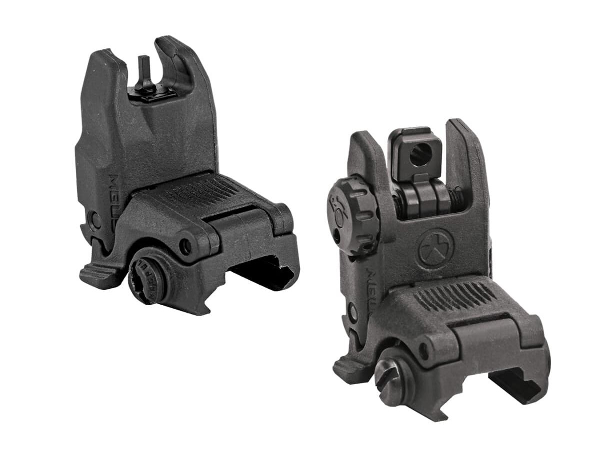 Magpul MBUS in the polymer form. 