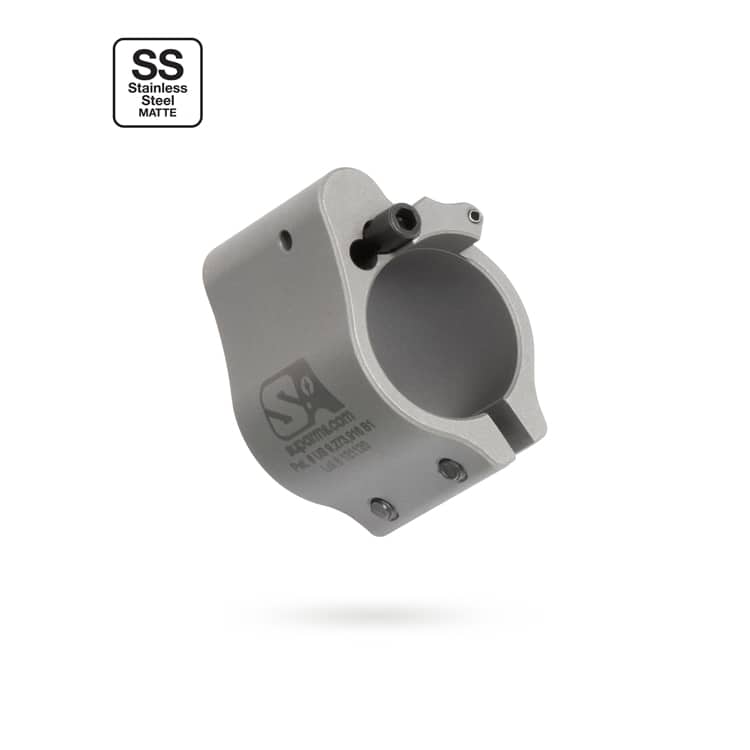 Superlative Arms .750 Adjustable Gas Block - Clamp on - Stainless Steel