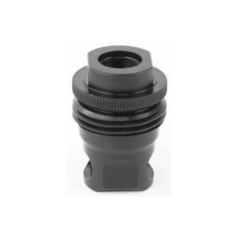 SilencerCo, Single Port ASR Muzzle Brake, 1/2 x 28 RH, Fits ASR Mounts, 9MM