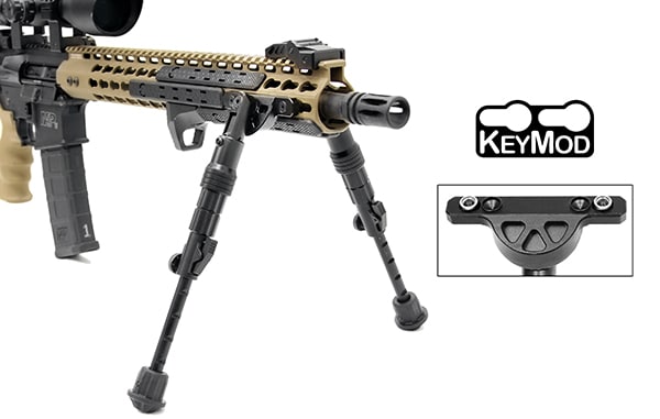 The Recon Flex spans 5 slots of Keymod rail
