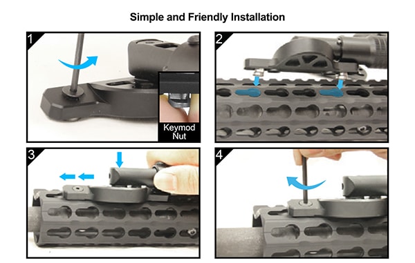 Proper installation of the Keymod Recon Flex