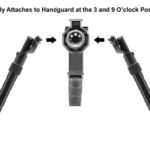 Unique 2-Piece design makes the bipod part of the rifle, not just a bolt-on part