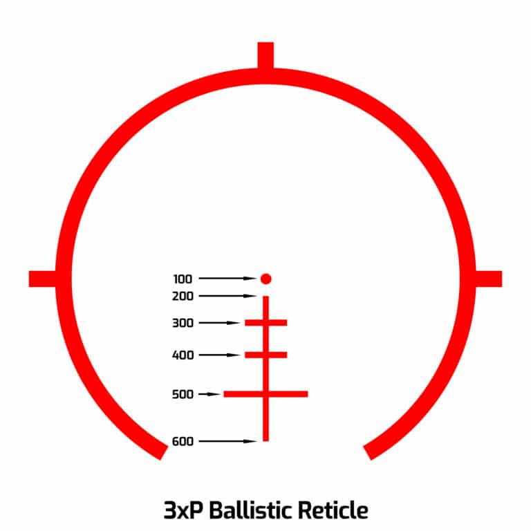 AT3 Tactical 3xP Scope - 3x Prism Scope with BDC Reticle